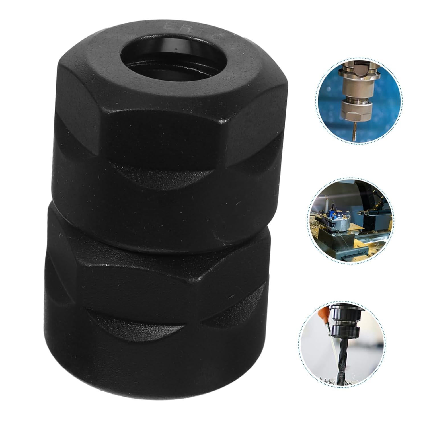 ARTIBETTER 2pcs Collet Chuck Nuts Type for CNC Lathe Tool Precision Ground Nut Easy Installation Compatible Tool Holders Repair Parts for Engraving Machines