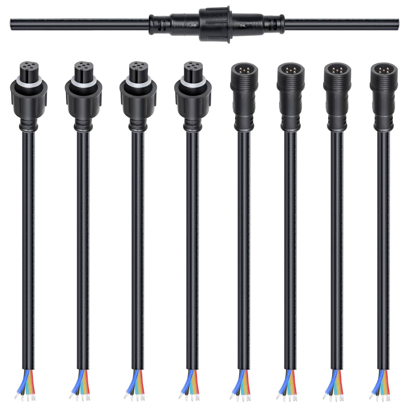 wecan 5 Pin Waterproof Wire Connector Kit