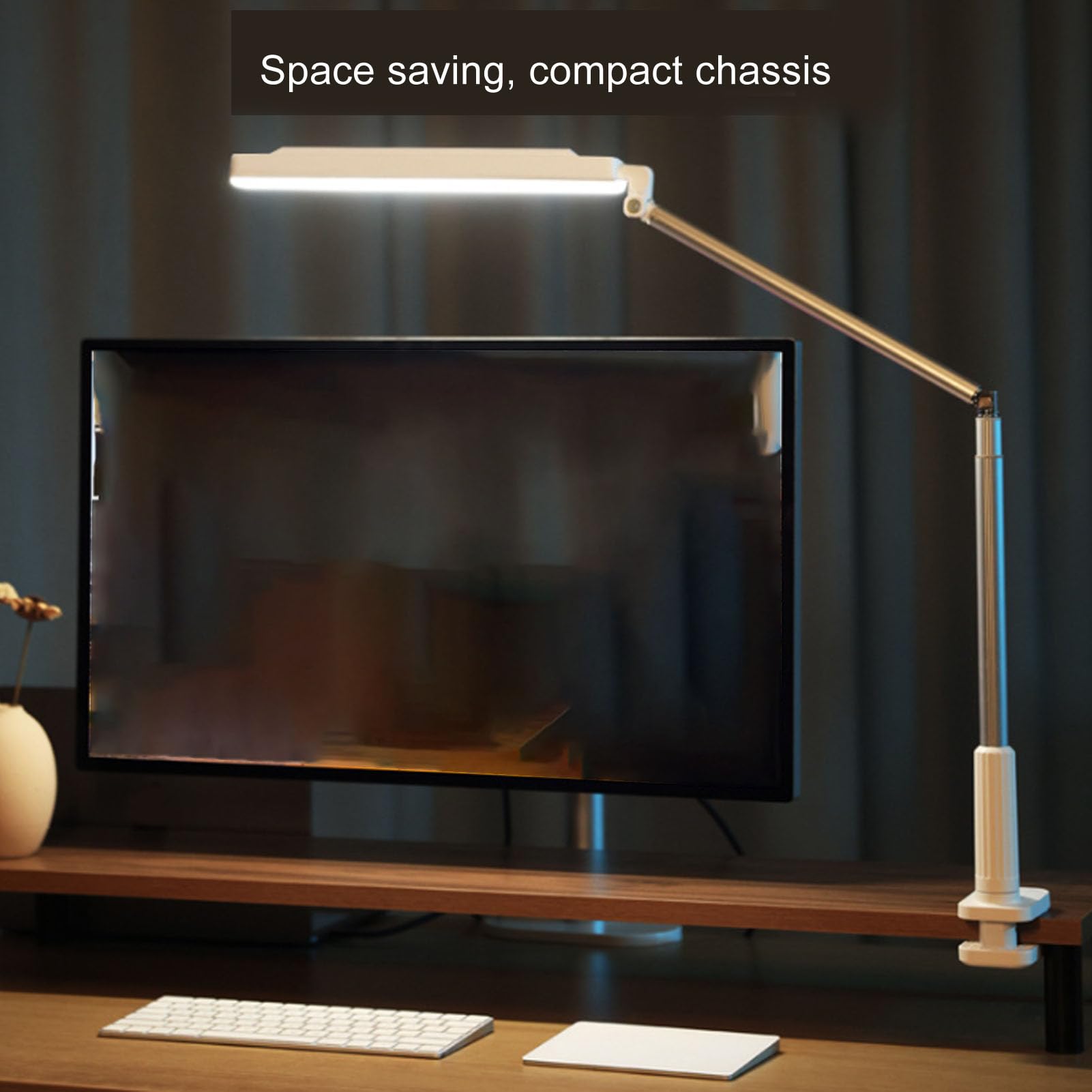 LED-Klemm-Schreibtischlampe, Designer-Armleuchte, Klemmlampe, Langer Arm, Augenschutz, Lesen, Schreiben für Studenten, Schönheit, Wimpern, Maniküre, Studium, Aushärtungslampen,