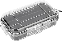 Vista 3 de POCREATION Funda rígida resistente a la intemperie, caja de almacenamiento hermética con almohadilla de goma desmontable, caja seca a prueba