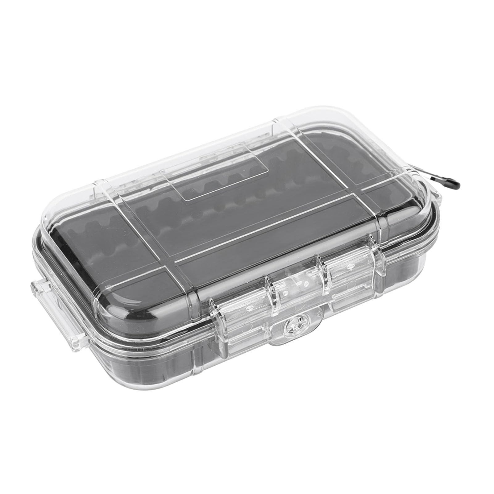 Airtight and Shockproof Outdoor Carrying Case, Storage Bag for Phone, Keys and More, Stainless Steel Accessories, Lightweight Design (Transparent)