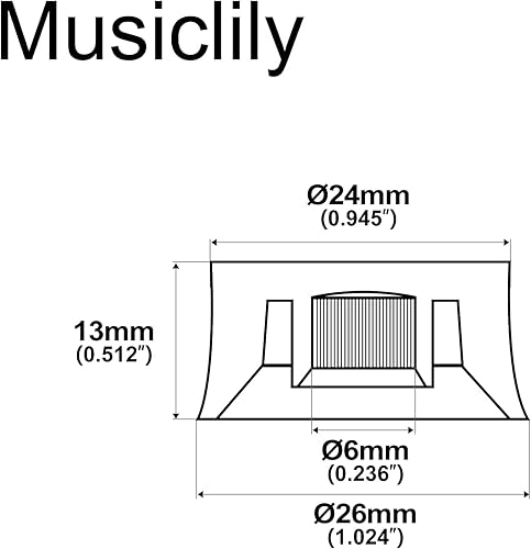Miniatura 2 de Musiclily Pro Imperial - Perillas de velocidad de control de tamaño de pulgadas compatibles con guitarra eléctrica Les Paul Style fabricada en