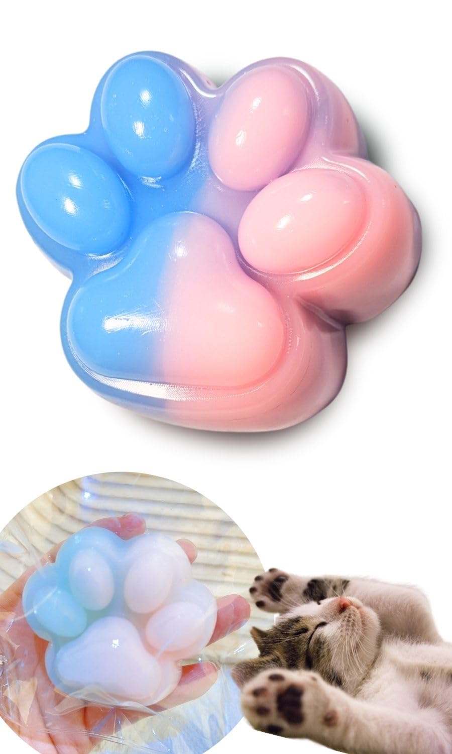 Amazon.co.jp: Edges42 スクイーズ 肉球 肉球スクイーズ 猫 おもちゃ