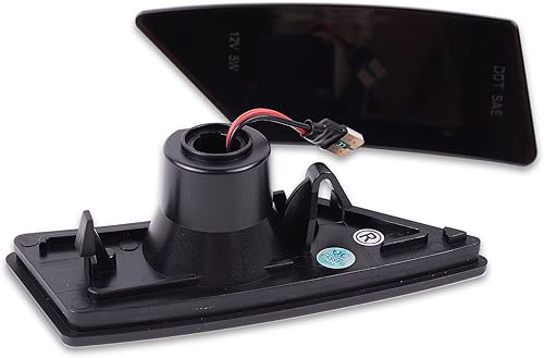 Miniatura 3 de runmade 2 luces de marcador lateral de parachoques delantero, lente ahumada, conjunto de lámpara ámbar compatible con Ford Ranger Lariat XL XLT