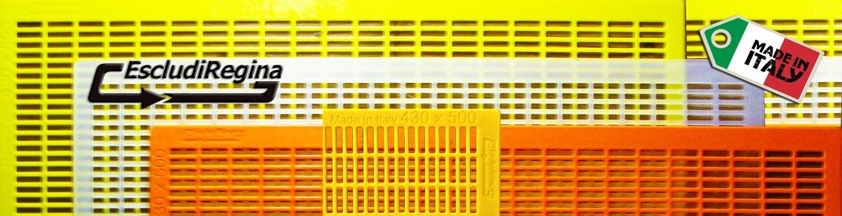 Agraria Ughetto Apicoltura ESCLUDI Regina in Plastica ItalyPro 43x50 Yellow | Stock 10 Pezzi | Made in Italy