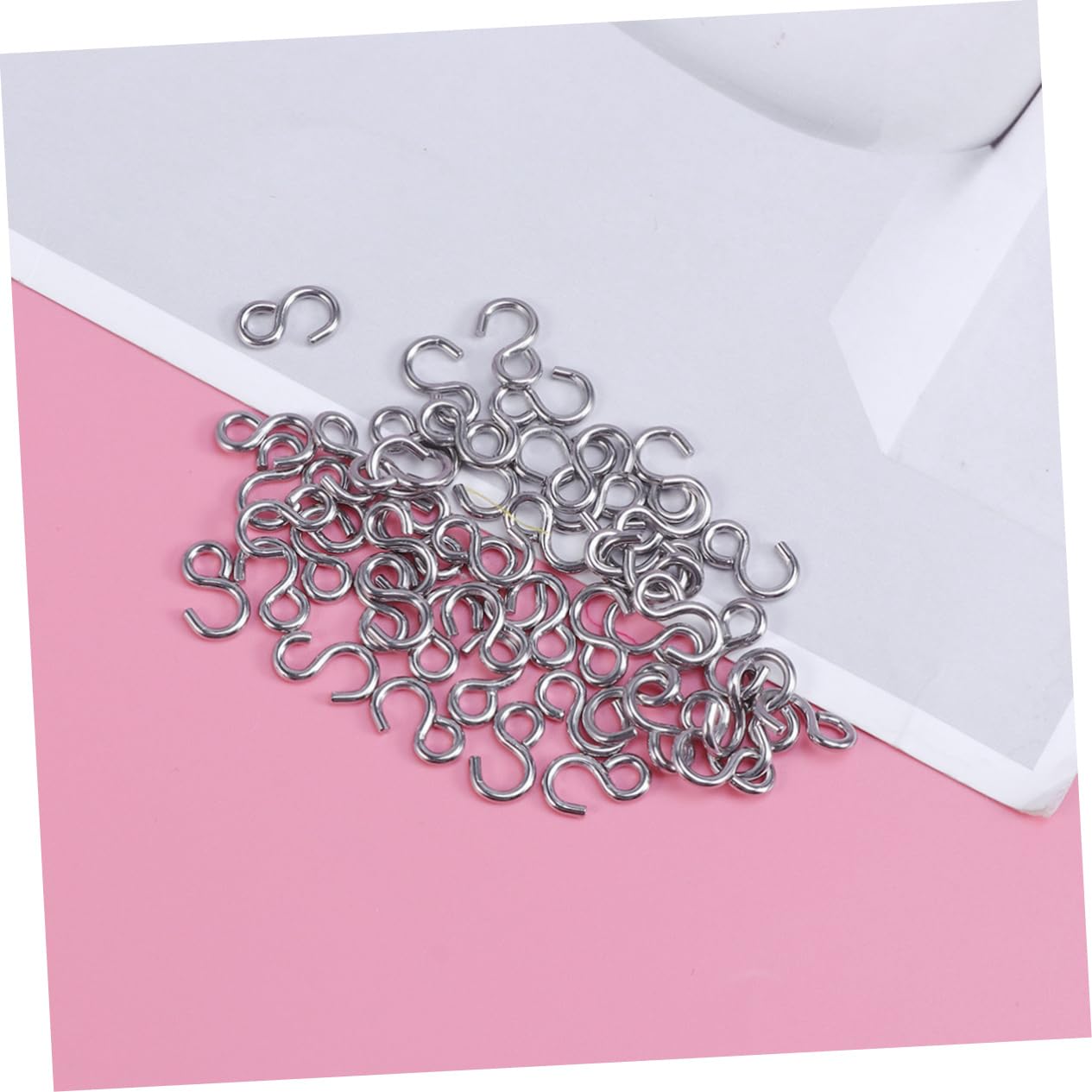 Cabilock 3 Sets Material S-förmige Haken Haken Metallhaken Kleiderbügel Haken Zum Aufhängen Küche Silber Mehrzweck 100 Stück * 3