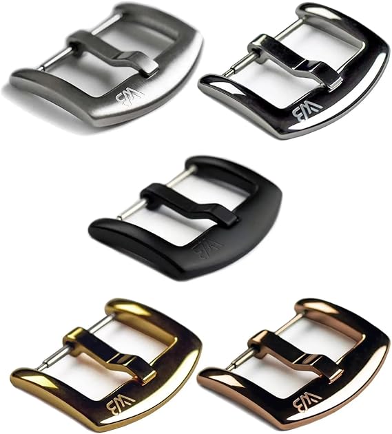 WB Original Premium canvas horlogeband | 10 kleuren - 18, 19, 20, 21, 22 mm - sluiting: zilver geborsteld | Cordura, leer | vervangende armband, 20 mm, Leer Cordura leer 316L roestvrij staal