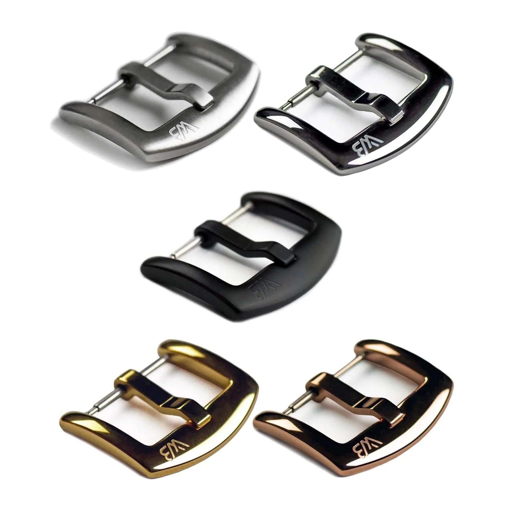 Cinturino in tela premium | 10 colori – 18, 19, 20, 21, 22 mm – Chiusura: argento spazzolato | Cordura, pelle | cinturino di ricambio