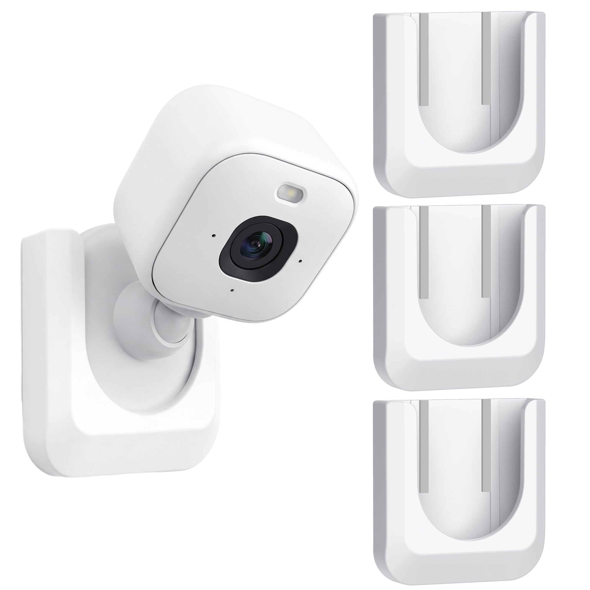 Blink Mini 2K+ No Drill Wall Mount Bracket for Blink Mini 2K+ Indoor Camera,No Screw Adhesive Camera Mount for Indoor Outdoor Camera 3Pack (Camera Not Included) White