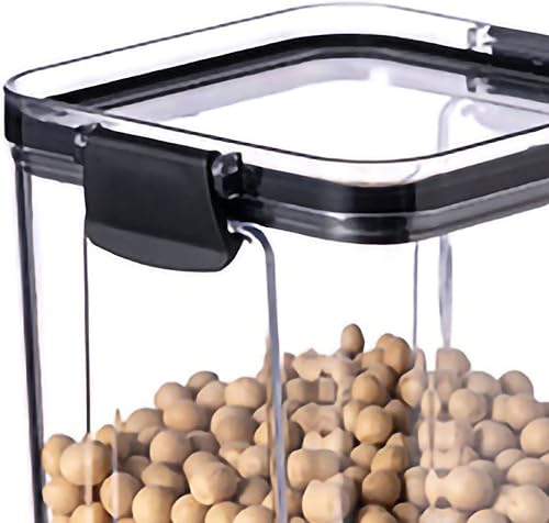 Miniatura 8 de Alvinlite Recipientes herméticos de almacenamiento de alimentos con tapas, caja de almacenamiento de granos, recipiente de silicona transparente