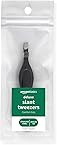 Amazon Basics Deluxe Soft Cushion Touch Slant Tweezers