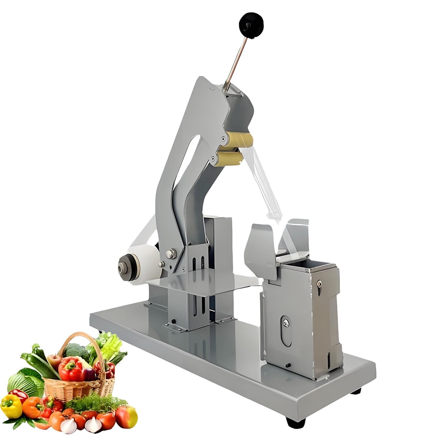 Machine à emballer manuelle de légumes avec bundler réglable pour fermes et supermarchés