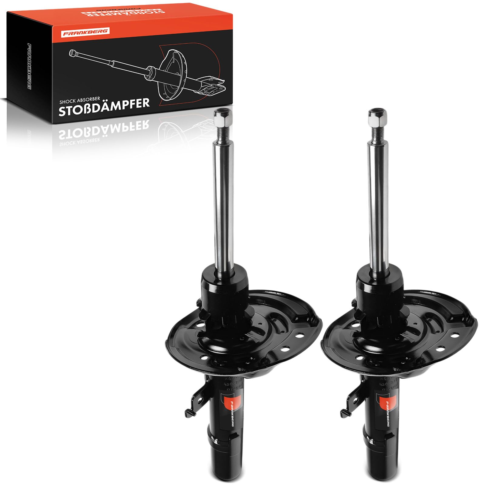 Frankberg 2x Ammortizzatori per sospensioni Ammortizzatori per telaio Anteriore sinistro destro 441mm Pressione del gas Compatibile con Espace V JR 1.6L-2.0L 2015-2023 Replace# 3348075,543027894R