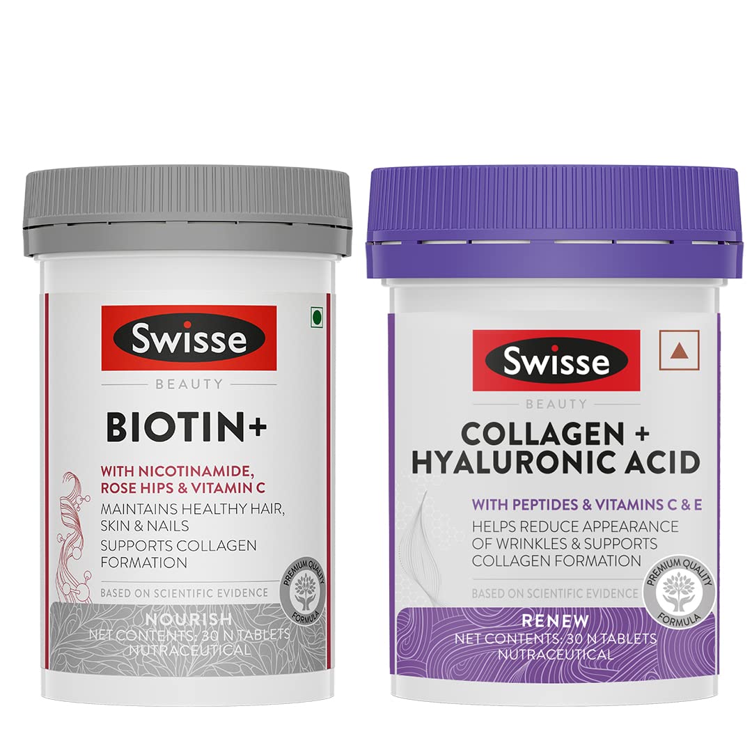 Swisse Collagen & Biotin Combo - Collagen + HA (30 Tablets) & Biotin (30 Tablets) (B0BWZ1XSLC) Amazon Price History, Amazon Price Tracker