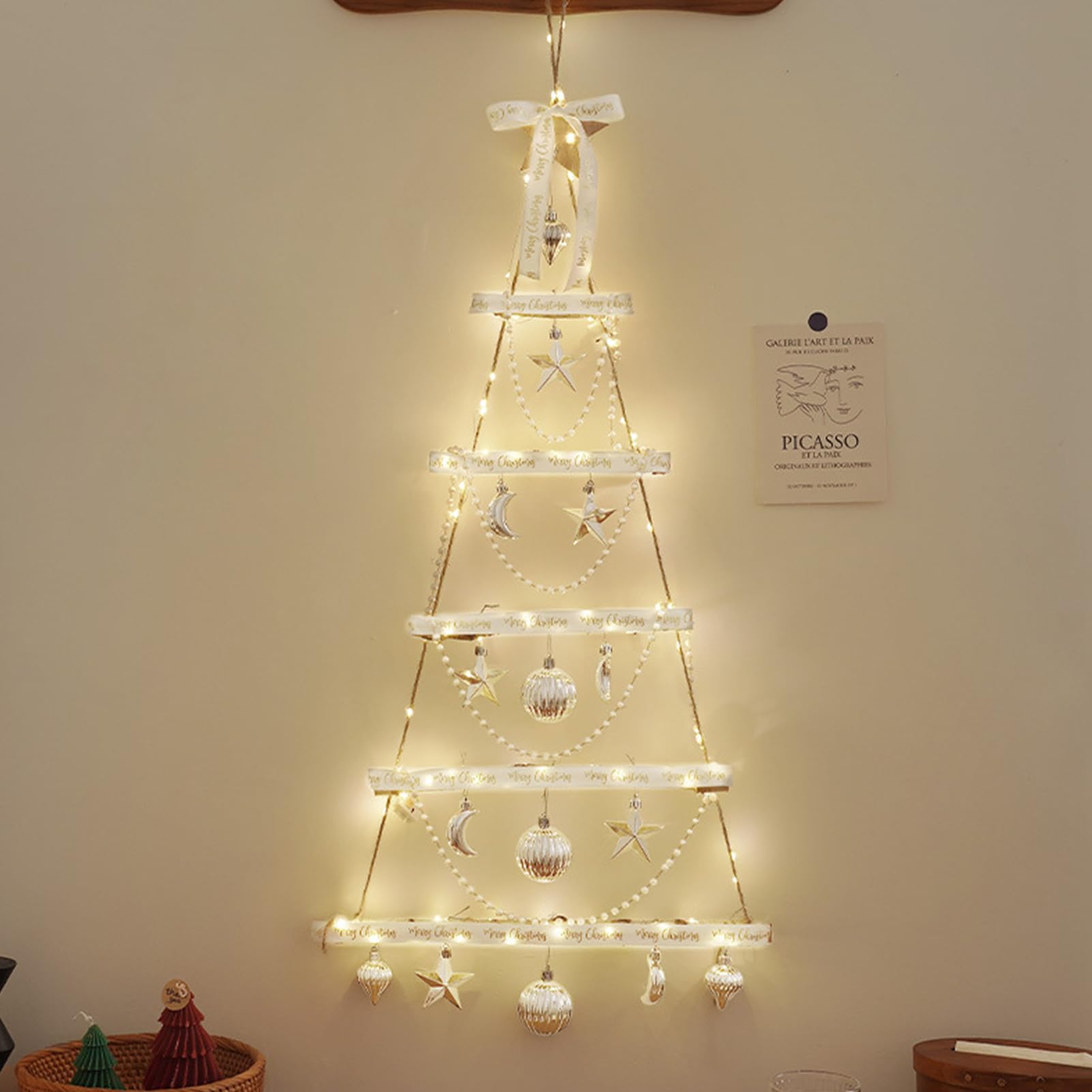 Albero Di Natale Decorazione Da Parete Design A Albero In Legno Con