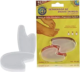 Separador de Dedos Skingel, Ortho Pauher, Translucido, Grande