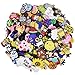 JPYZ 100 Pcs Different Shoe Charms,Charm Chaussures Décoration, Charmes de Chaussure en PVC, for Croc Shoes & Bracelet Wristband Kids Party Birthday Gifts, Bijoux de chaussures Mélange de couleurs