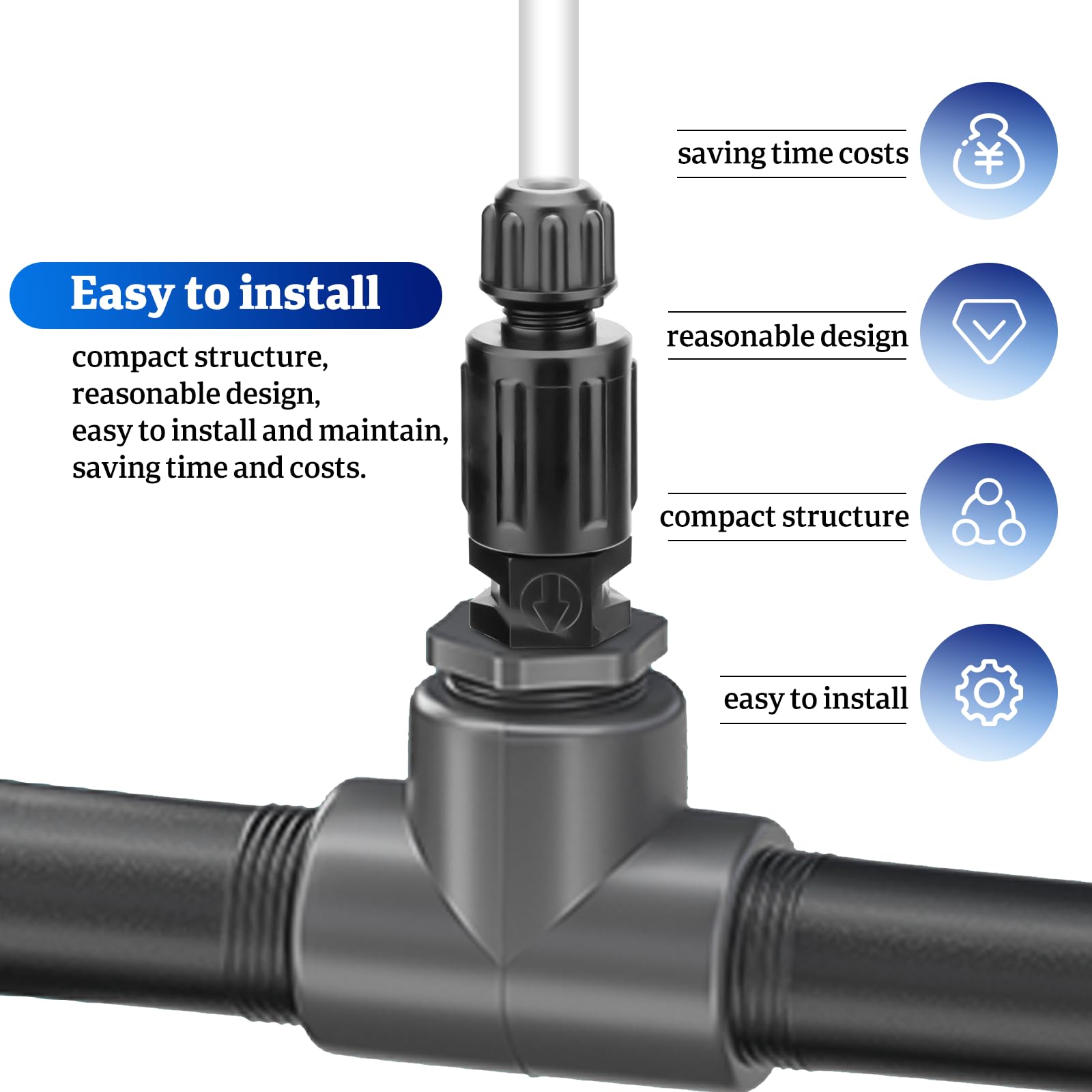 Paquete de 2 válvulas de retención de inyección UCDBINJ de 1/4 pulgadas para bombas Sten-Ner, compatible con la mayoría de las series 45, 85, 100 y 170, serie clásica, cabezal único, S420, S128, S10p