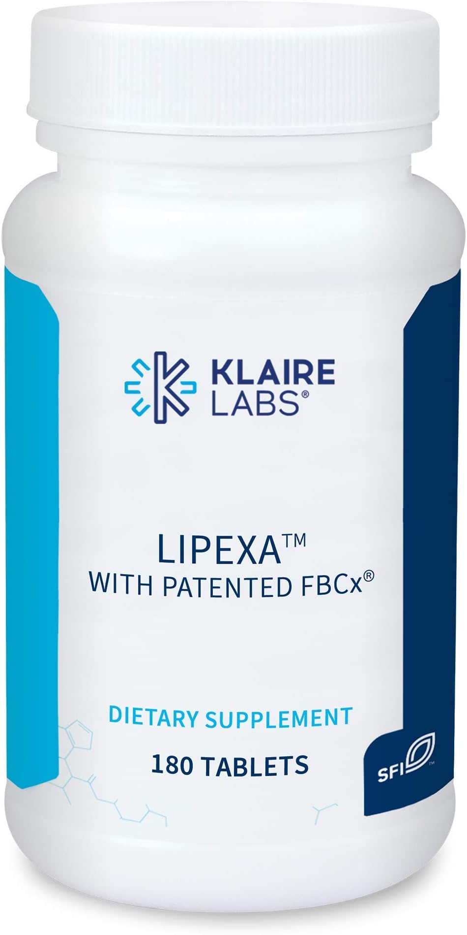 Klaire Labs Lipexa - Patented Dietary Fiber Formula with FBCx Fiber, Formerly Calorease Nuvexa (180 Tablets)