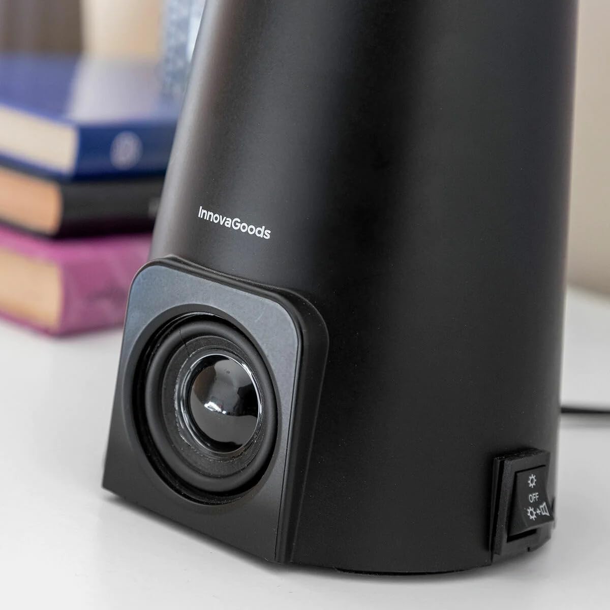 Lampada Lava con Altoparlante Magma con Altoparlante Bluetooth e Microfono - Multifunzionale - Musica - Connessione smartphone - Ricevuta chiamate - Altoparlante di alta qualità 3 W - Rosso
