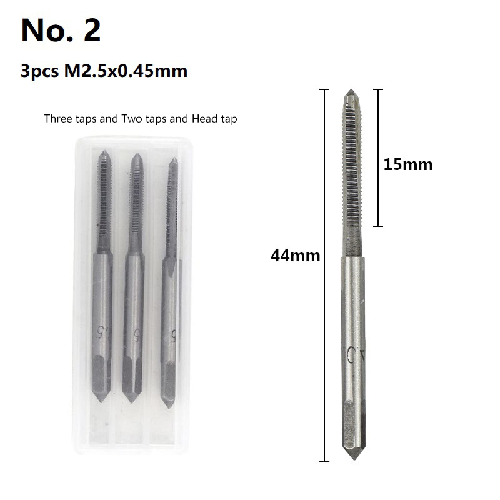 Amazon | JAINGU 3pcs M2 M2.5 M3 M3.5 M4 M5 M6 M8M10M12メートルねじ 