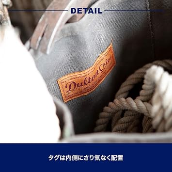 Dulton Worker Bag Handbag Natural Beige White Hand-held Shoulder Wax Canvas Cotton 16oz with Divider Bottle Holder Sorting Classification Storage H20-0285NT WORKER BAG NATURAL
