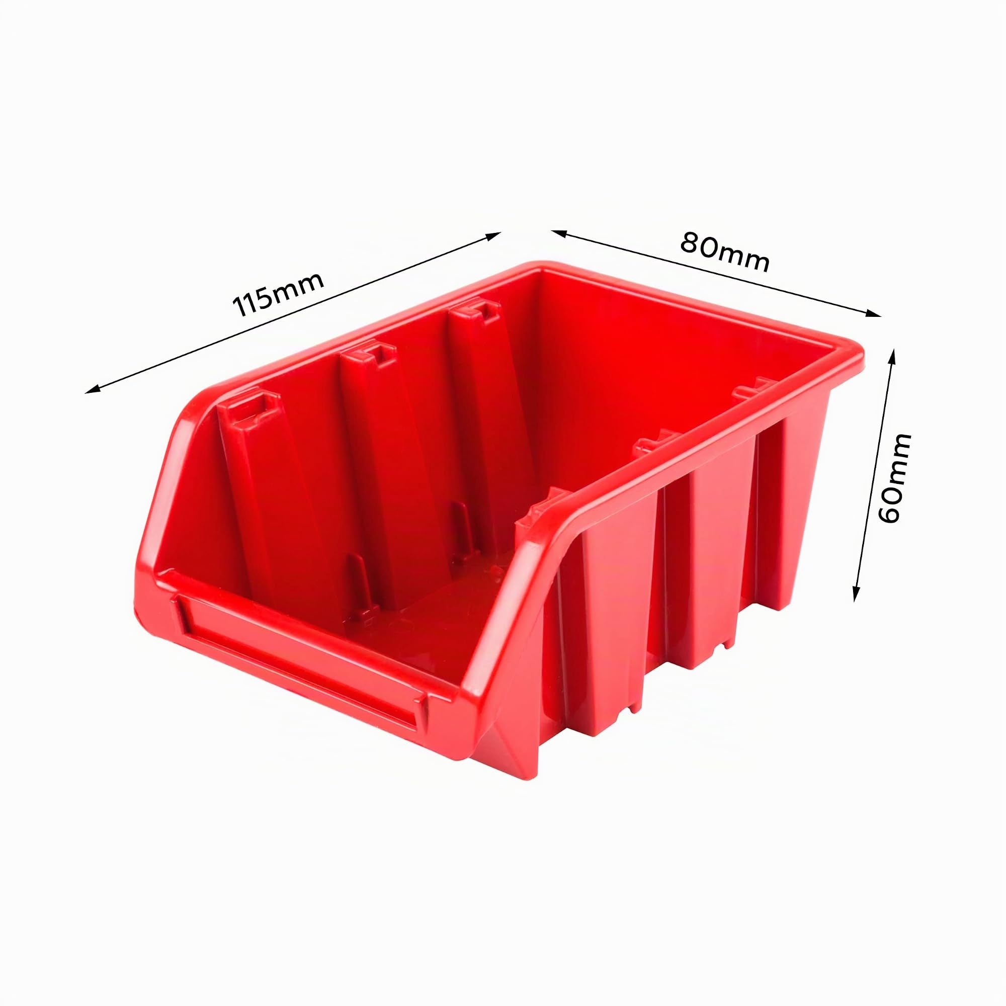 SimpleThing Système de rangement étagère d'atelier | 172 x 78 cm | 198 pièces. Boîte | Étagère murale avec boîtes empilables - Plaques murales extra solides - Étagère murale perforée - Étagère de