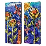 samsung galaxy tab s2 cover media markt Offizielles Wyanne Produkt Head Case Designs Offiziell Zugelassen Wyanne Sonnenuntergang Und Sonnenblumen Natur 2 Leder Brieftaschen Handyhülle Hülle Huelle kompatibel mit Samsung Galaxy A5 (2017)