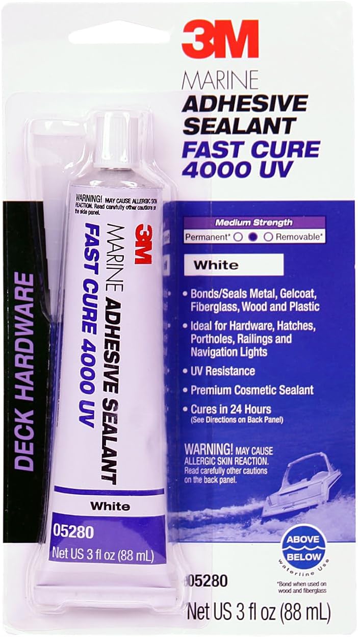 3M Marine Adhesive Sealant 3 Oz White