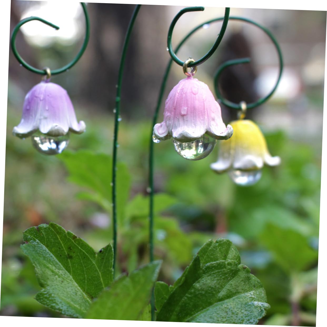36stücke Teiliges Blumenstecker Für Garten Dekorative Gartenstecker Blumenform Für Rustikale Außendekoration Für Patio Und Gartenverzierungen