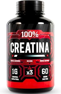 Creatina per Massa Muscolare, Monoidrata (Pura) 180 compresse; Pura Alto Dosaggio - Body Building massa muscolare boost energetico pre e post workout - Creatine Pre e Post Workout