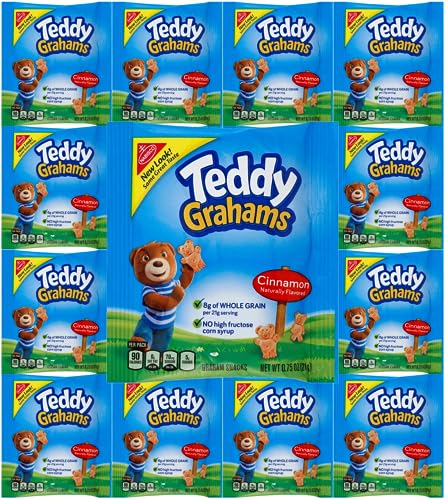 Teddy Grahams, Cinnamon Snack, 75 ounce, (12 count) with Bay Area Marketplace Napkins - Thumbnail 2