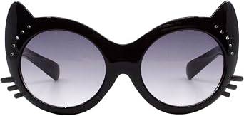 PASTL Toddlers & Little Girls Sunglasses Oversized Round Kitty Cat Rhinestones UV 400