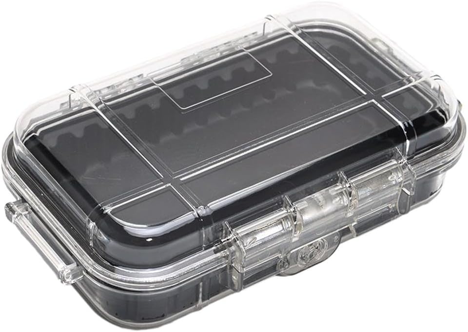 Transparent Shockproof Case with Buffer Pads for Secure Storage of Survival Equipment(L)