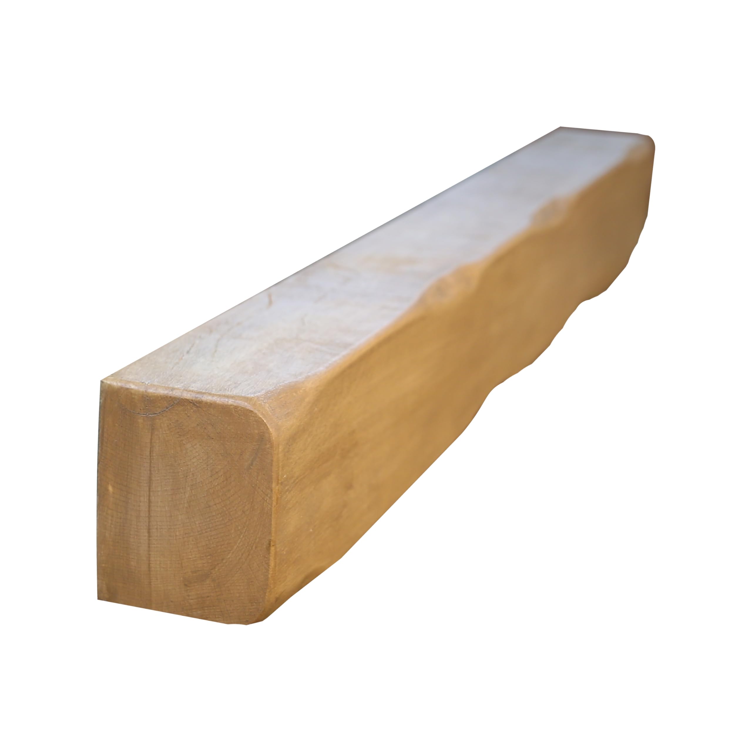 oakleys oak Solid Oak Beams for Fireplaces- Oak Floating Shelf for Home Decor- Rustic Shelves to Decorative Logs for Fireplace- Heavily Worked- Beam Size(120x12.5x10) Cm — image 1