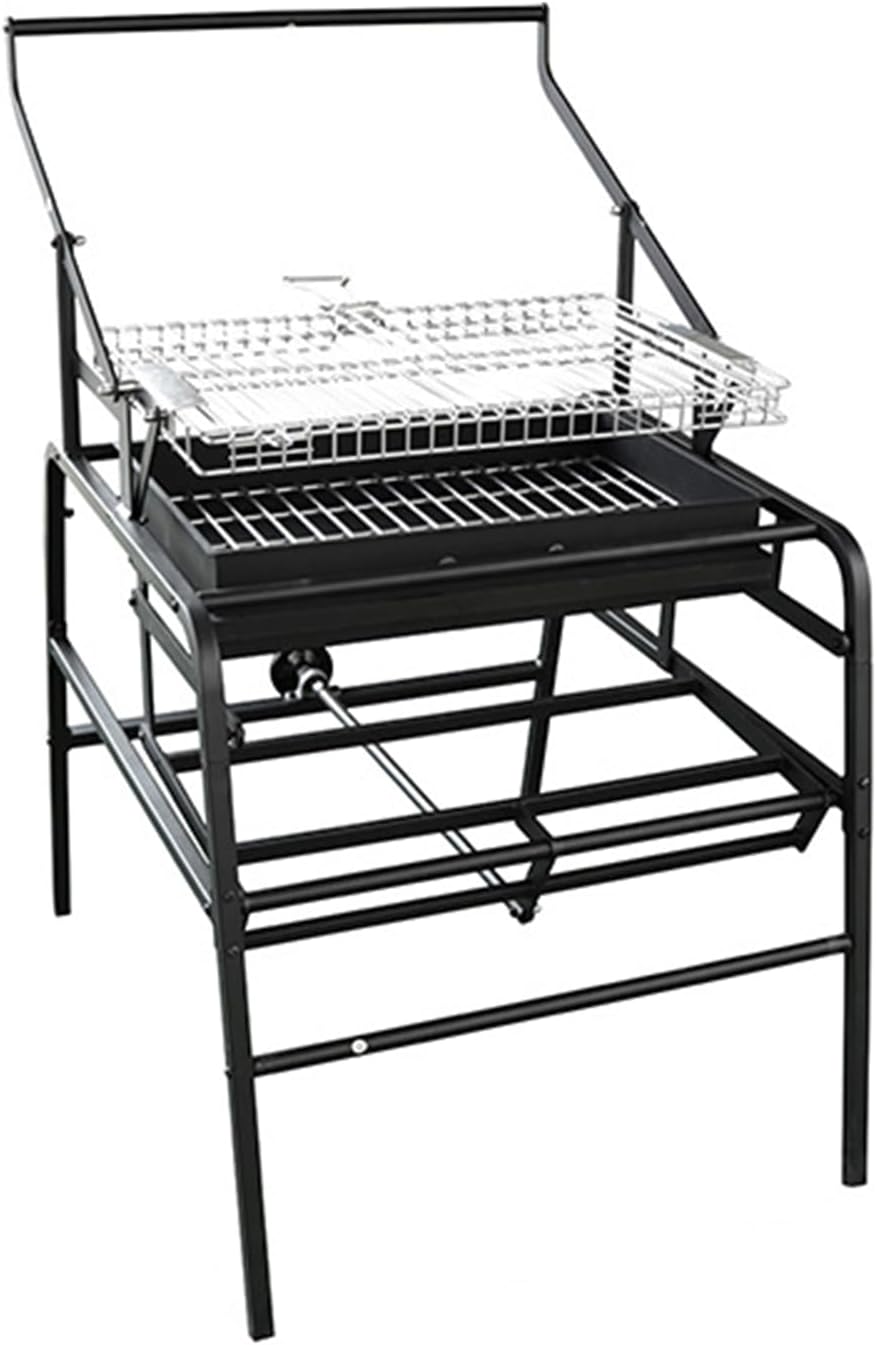 Outdoor Rotating Grill, Portable Charcoal Grill, Barbecue Grills for Outdoor Camping, 360° Rotating Charcoal Grills, Detachable Portable BBQ Grill for Camping Park Party