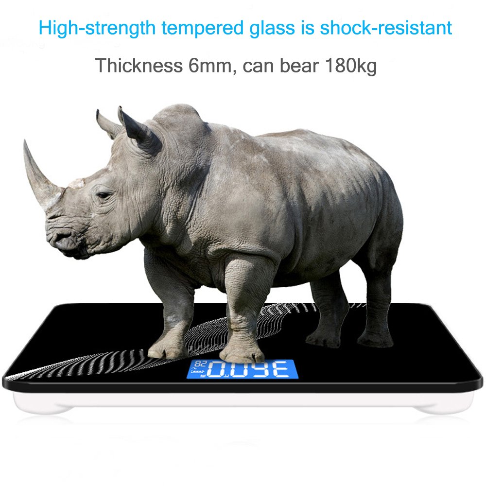 Báscula De Peso USB, Báscula De Baño Digital De Alta Precisión, Tecnología Stepping, 28St / 180Kg / 400Lb, Pantalla Retroiluminada, Diseño Delgado, Medición De La Temperatura Interior,Gold