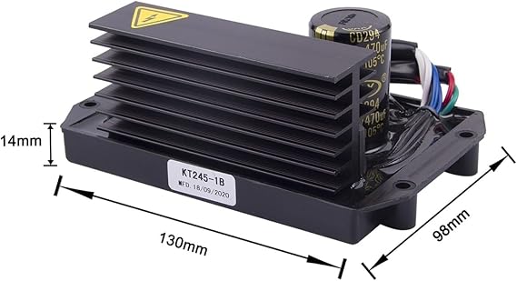 Automatic Voltage Regulator 8-15KW KT245-1B AVR Automatic Voltage Regulator Brush Brushless Generator Stabilizer Adjuster Module 3 Phase KT245-3B(1 Phase KT245-1B)