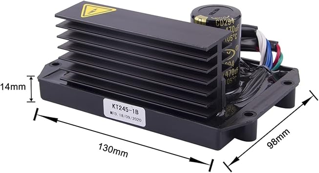 Automatic Voltage Regulator 8-15KW KT245-1B AVR Automatic Voltage Regulator Brush Brushless Generator Stabilizer Adjuster Module 3 Phase KT245-3B(1 Phase KT245-1B)