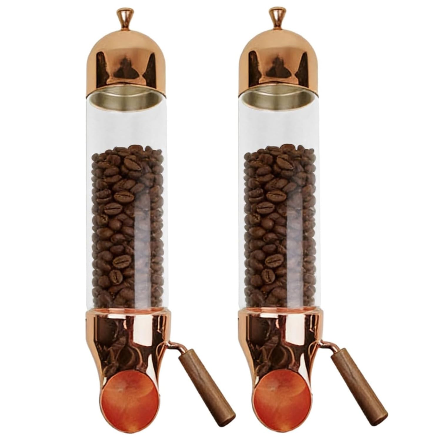 Lxmydriasis Gold42cm Commercial Wall-Mounted Cereal Dispenser Storage Container -2Pack