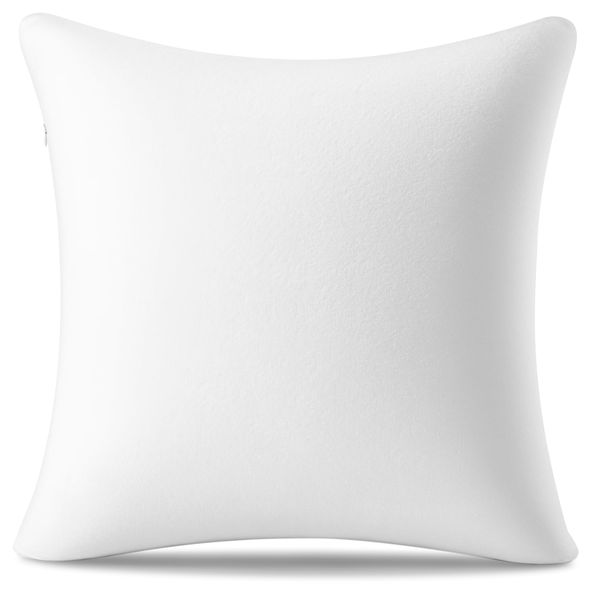 AM AEROMAX 22 ×22 Pillow Insert Memory Foam Throw Pillow Insert Sham Square for Decorative Cushion Bed Couch Sofa without Deform After Longtime Use, White