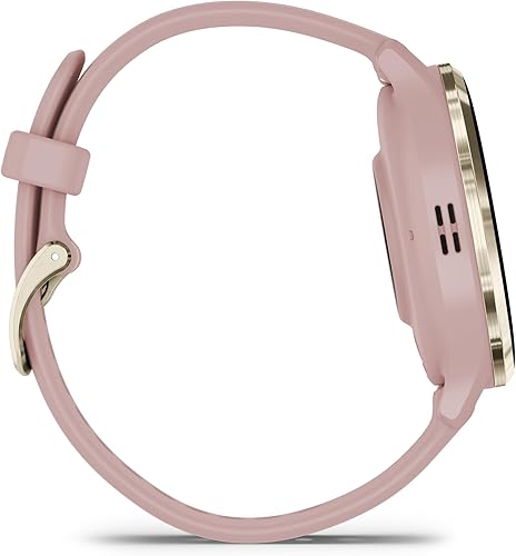 Miniatura 7 de Garmin Venu 3S Advanced Fitness and Health Tracker - Reloj inteligente con bisel de acero inoxidable dorado suave con caja de rosa polvo y banda de