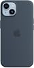Silicone Case with MagSafe for Apple iPhone 14 - Storm Blue