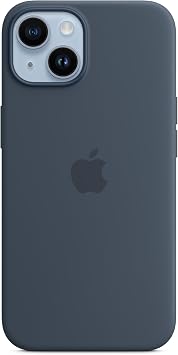 Silicone Case with MagSafe for Apple iPhone 14 - Storm Blue
