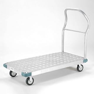 Global Industrial Platform Truck - Aluminum Diamond Deck, 48 x 30, 1400 Lb. Capacity, 5