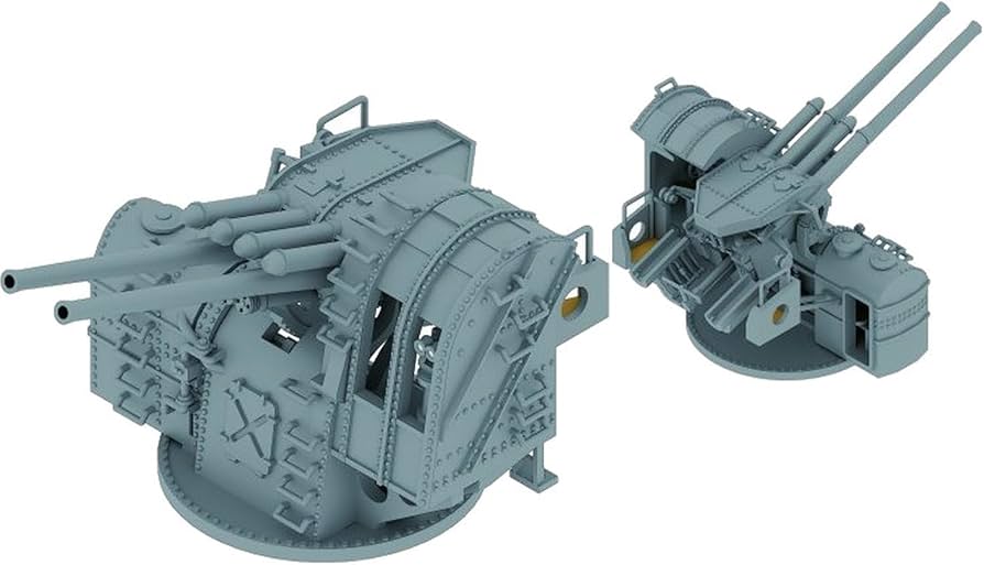 Amazon | トライアンフモデル 1/350 日本 40口径八九式127mm 連装高角