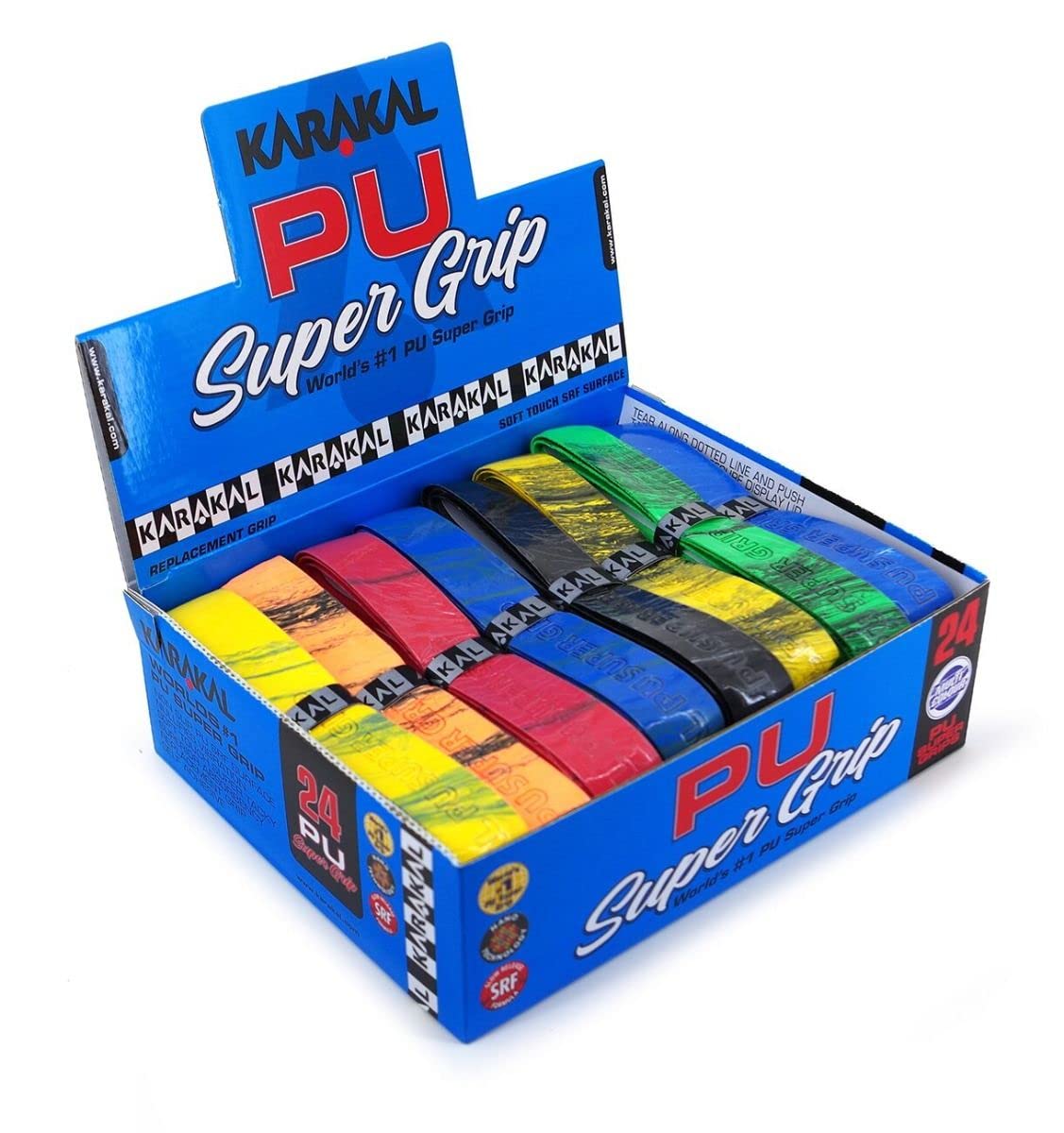 Karakal PU Super Grips pude?ko 24 szt. (Multi)