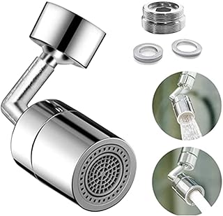 Harrianna Faucet Bathroom Sink,720°universal rotating splash filter with two different water outlet methods,faucet aerator faucet adapter sprayer accessories,suitable for kitchen and bathroom sink faucets,M22 internal thread (Equipped with a 22 to 24 outer adapter)
