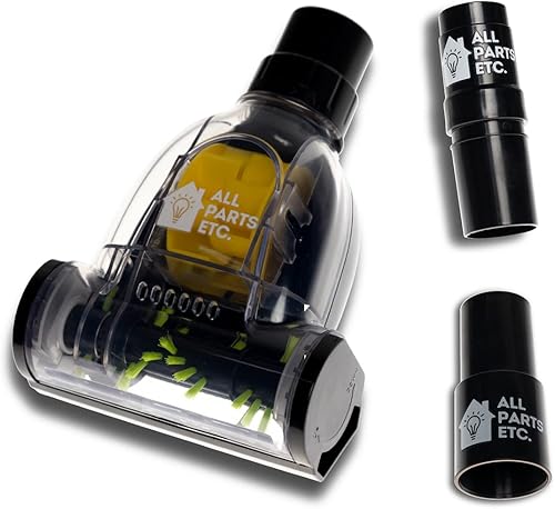 Herramienta de aspiradora de cepillo turbo para depilación de mascotas, accesorio para aspiradora de pelo de mascotas y dos adaptadores para