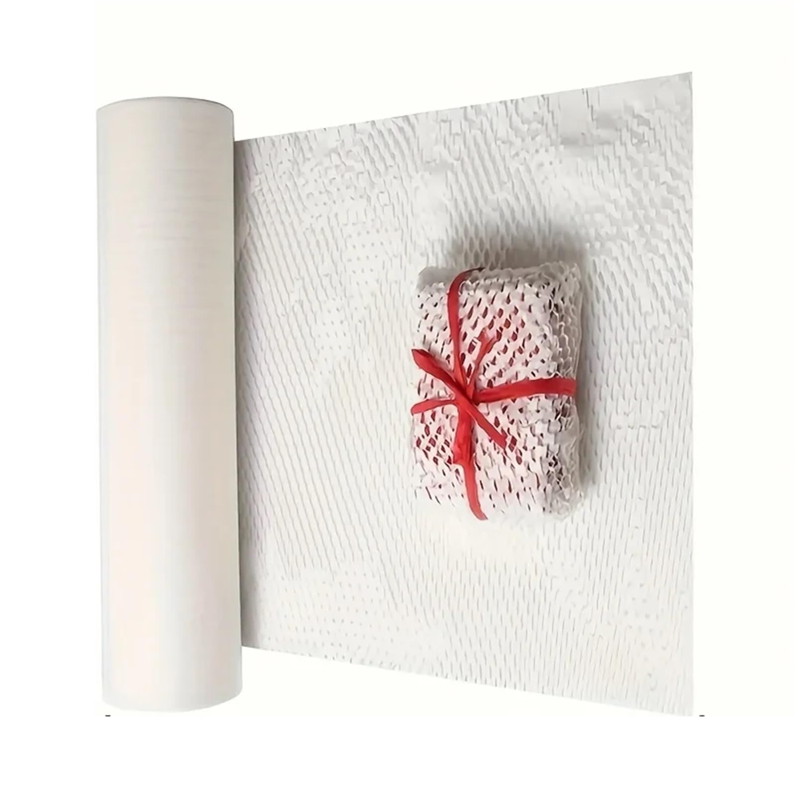 Honeycomb Paper Roll 10M/20M Honeycomb Wrapping Paper - Moving And Shipping Gifts And Packages(30cm-10m-White)